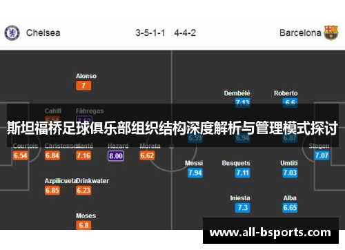 斯坦福桥足球俱乐部组织结构深度解析与管理模式探讨